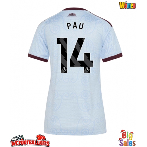 Aston Villa Pau Torres #14 Replica Third Stadium Shirt for Women 2026-27 Short Sleeve